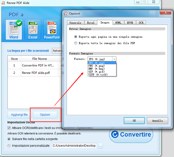 Convertire pdf in word gratis