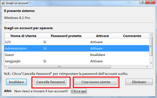 8.1 pro cancella password o crea nuovo utente_595