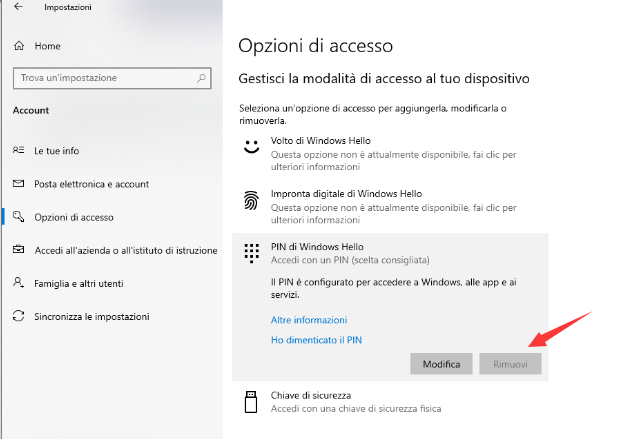 Accesso Senza Problemi Rimuovere Password E Pin Su Windows Rene E